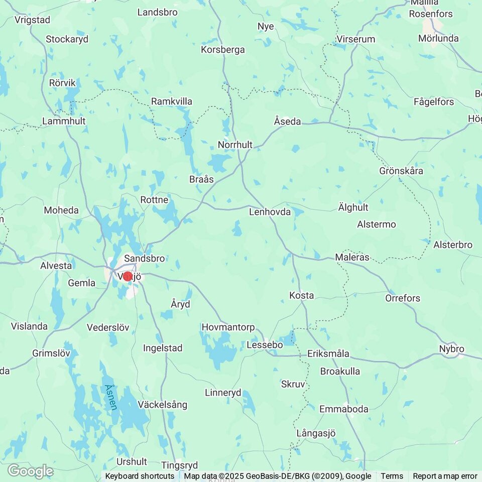 Butiker med rea-varor nära Älghult, Småland