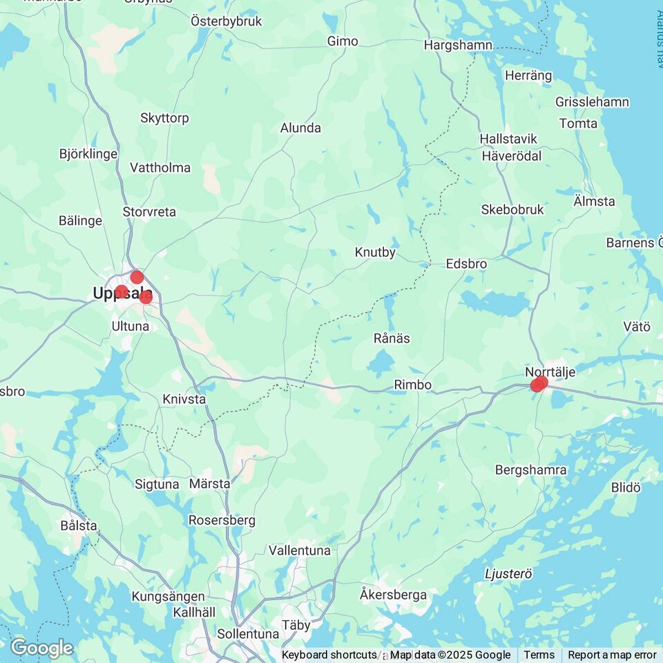 Butiker med rea-varor nära Almunge, Uppland