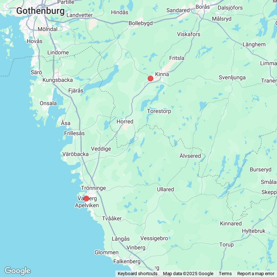 Butiker med rea-varor nära Älvsered, Västergötland