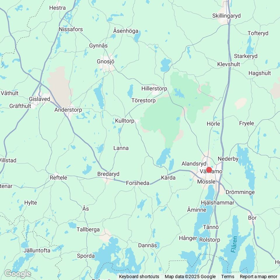 Butiker med rea-varor nära Anderstorp, Småland