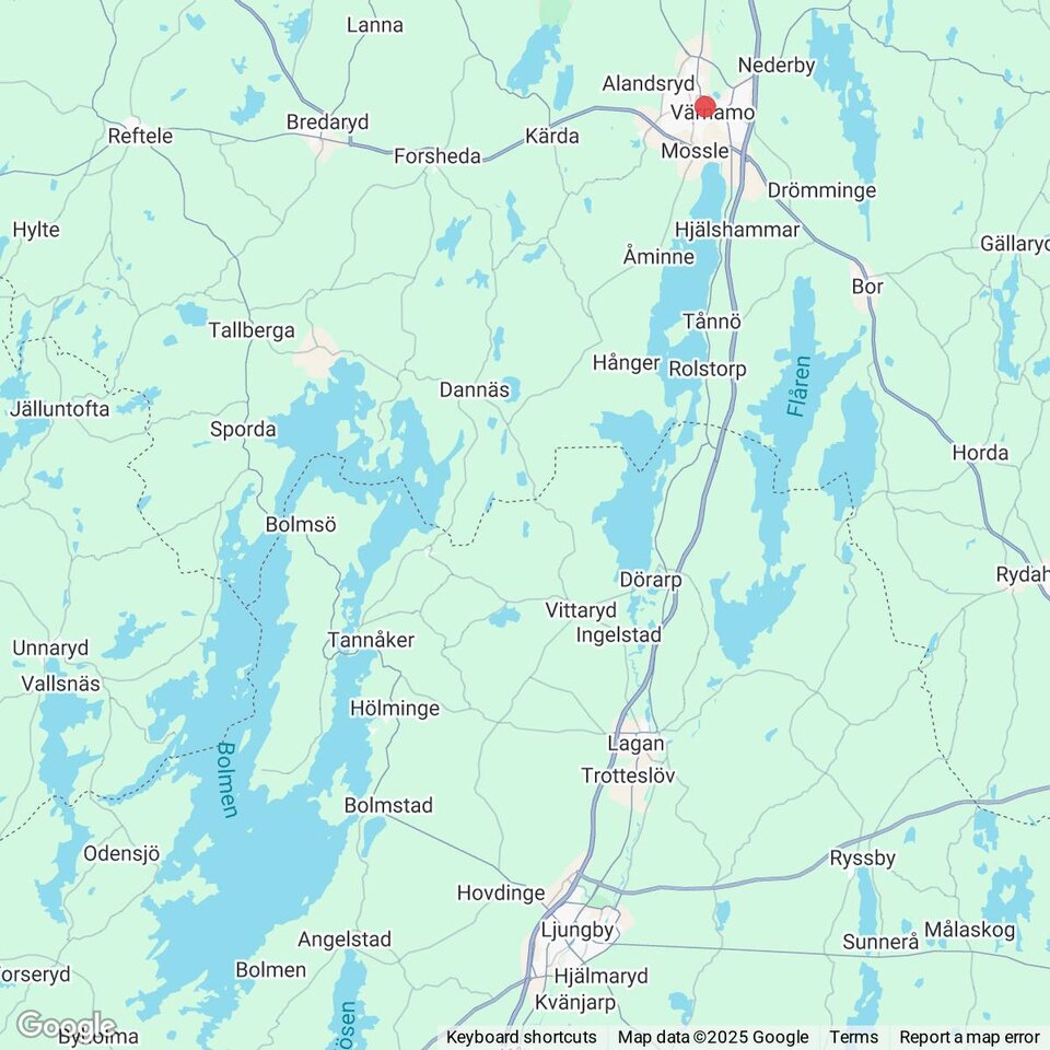 Butiker med rea-varor nära Angelstad, Småland