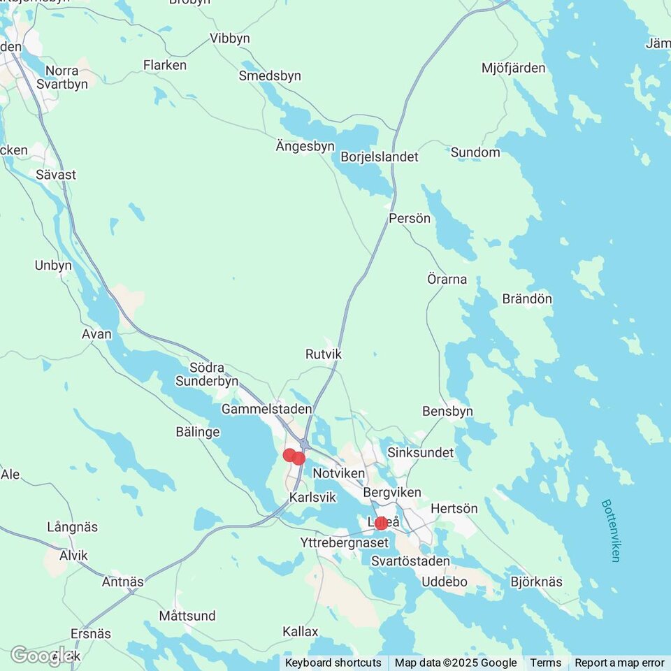 Butiker med rea-varor nära Ängesbyn, Norrbotten