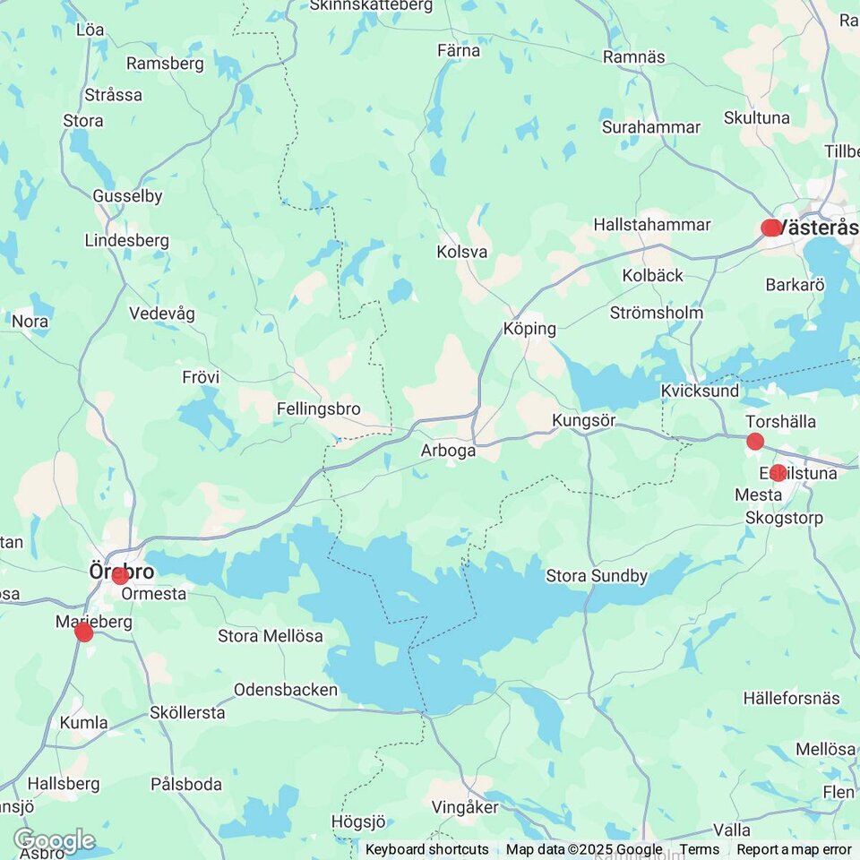 Butiker med rea-varor nära Arboga