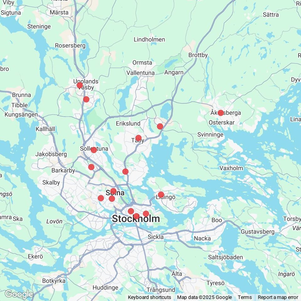 Butiker med rea-varor nära Arninge, Uppland