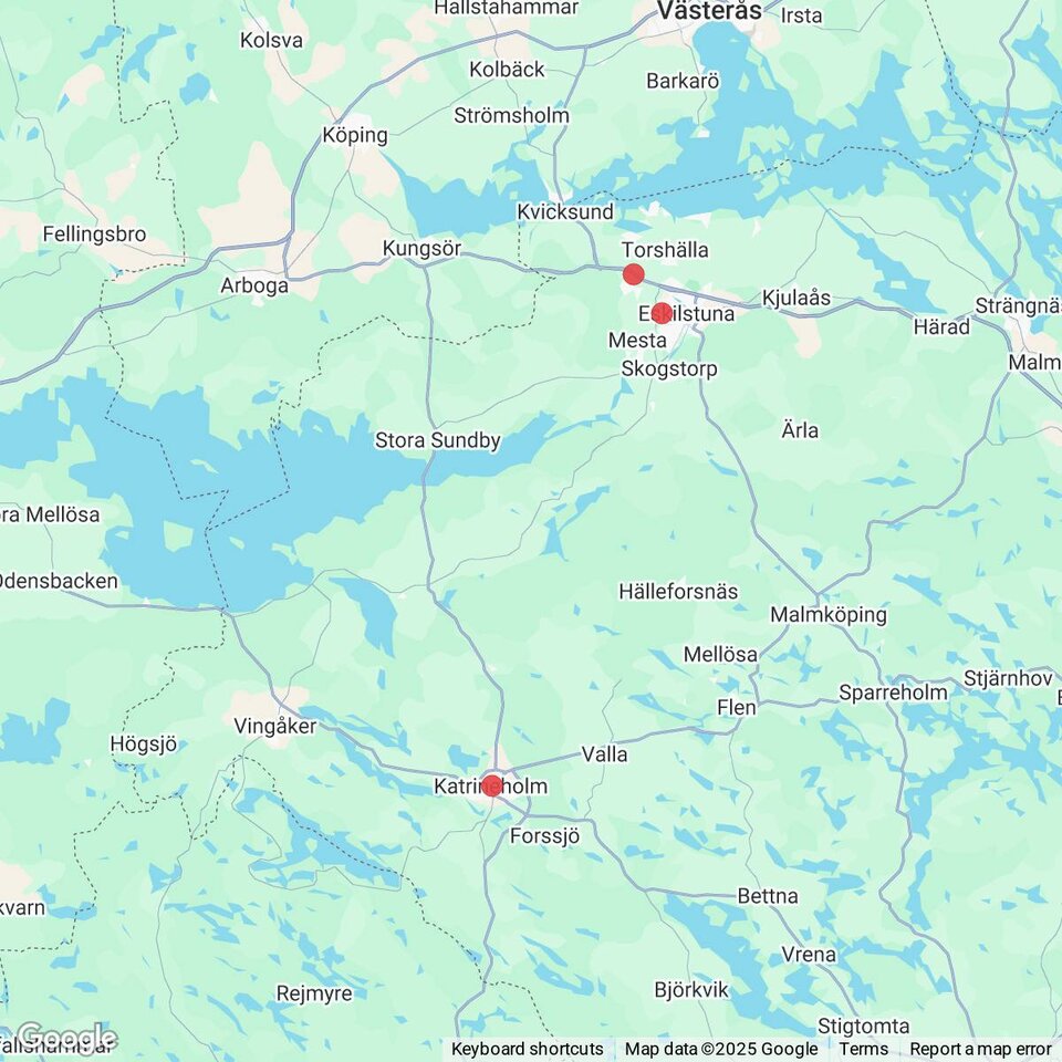 Butiker med rea-varor nära Äsköping, Södermanland