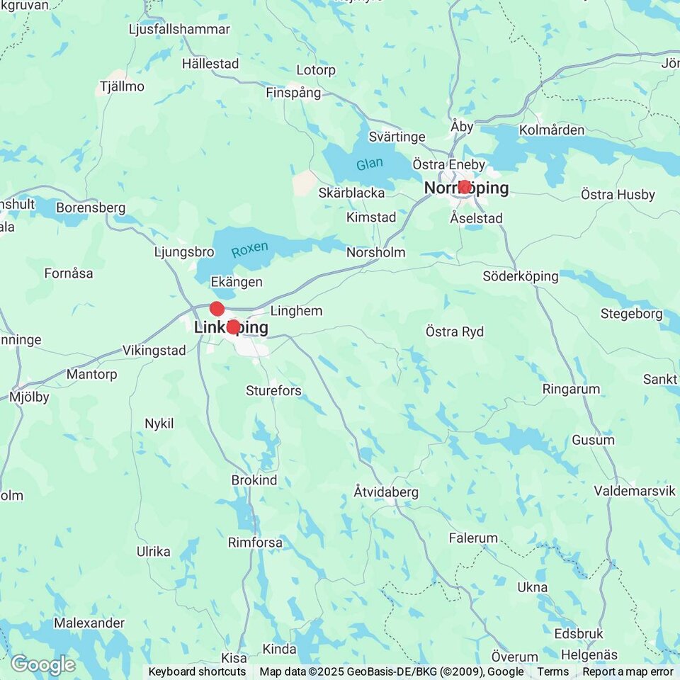 Butiker med rea-varor nära Åtvidaberg, Östergötland