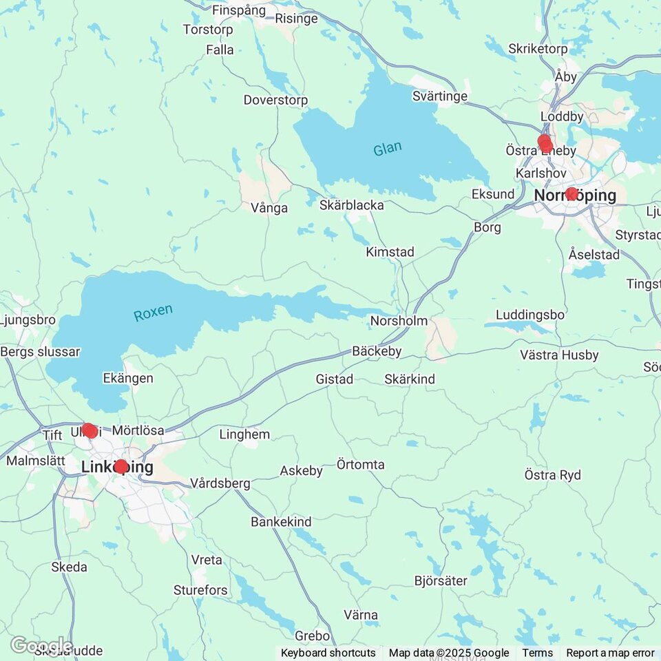 Butiker med rea-varor nära Bankekind, Östergötland