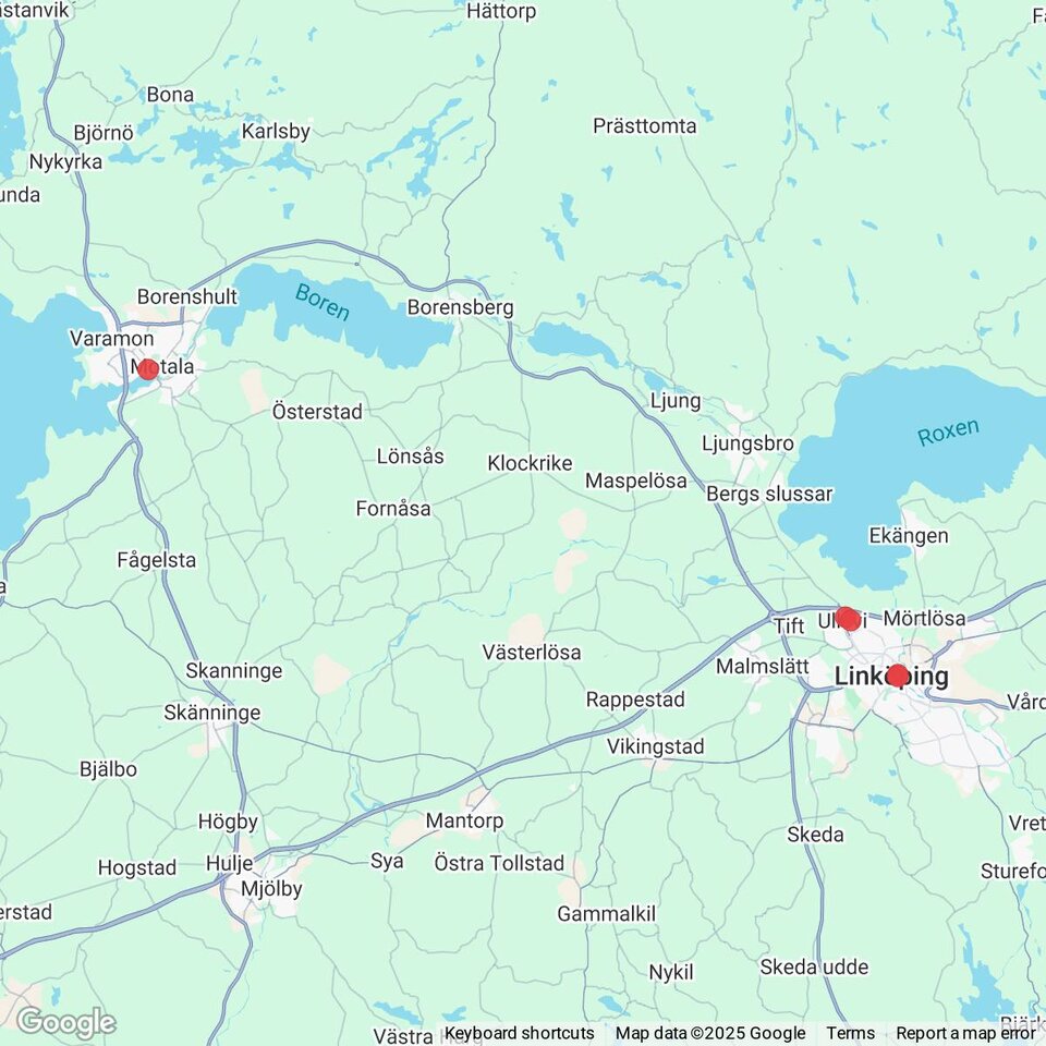 Butiker med rea-varor nära Berg, Östergötland