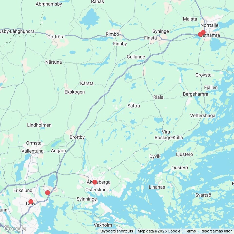 Butiker med rea-varor nära Bergshamra, Uppland