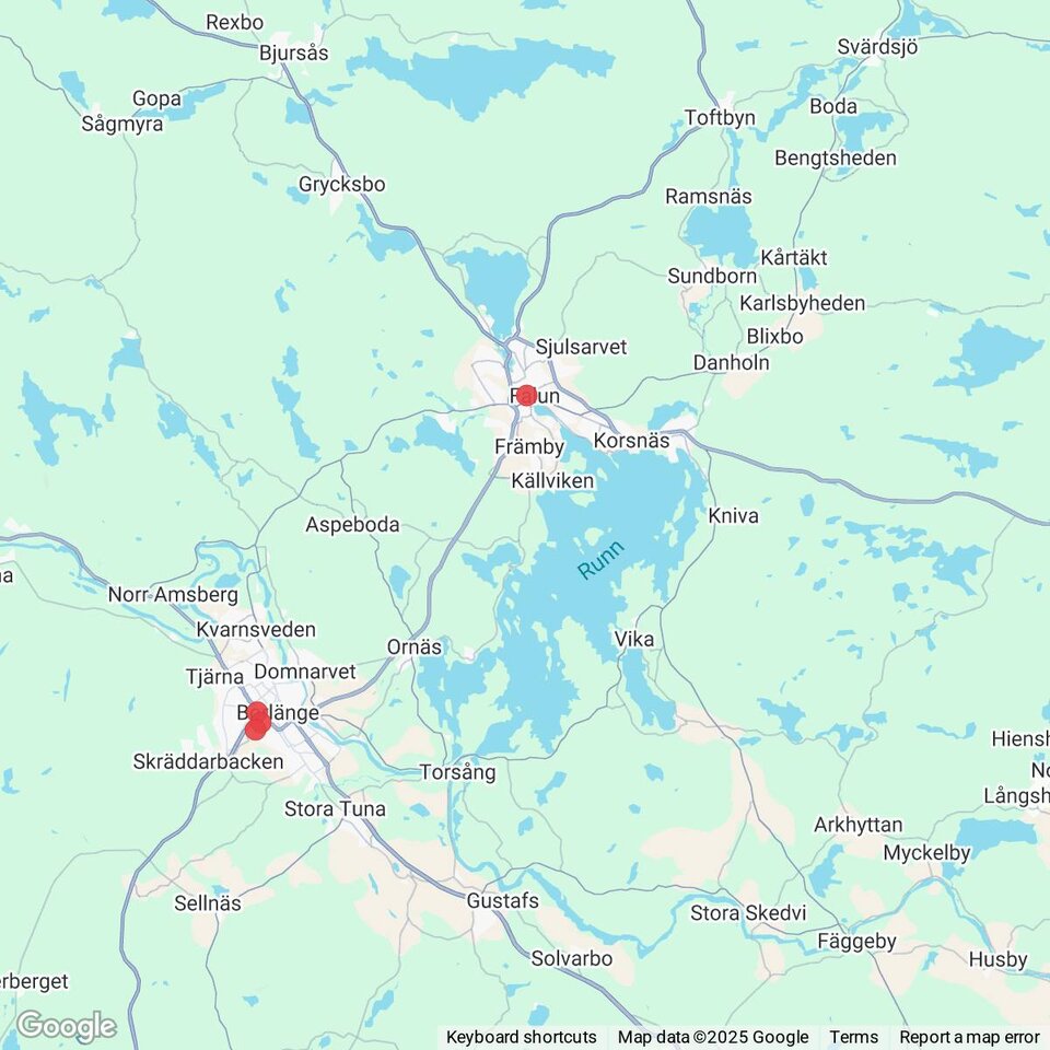 Butiker med rea-varor nära Blixbo, Dalarna