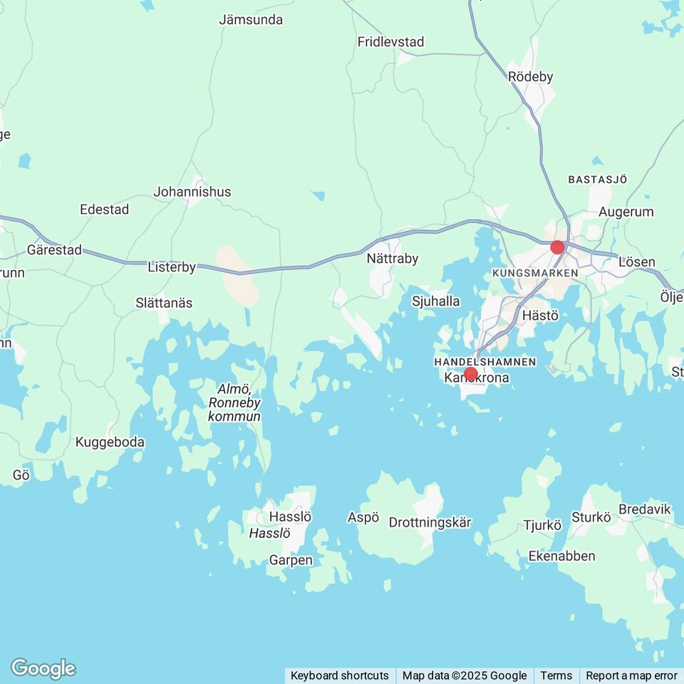 Butiker med rea-varor nära Bökenäs, Korsanäs och Kuggeboda, Blekinge