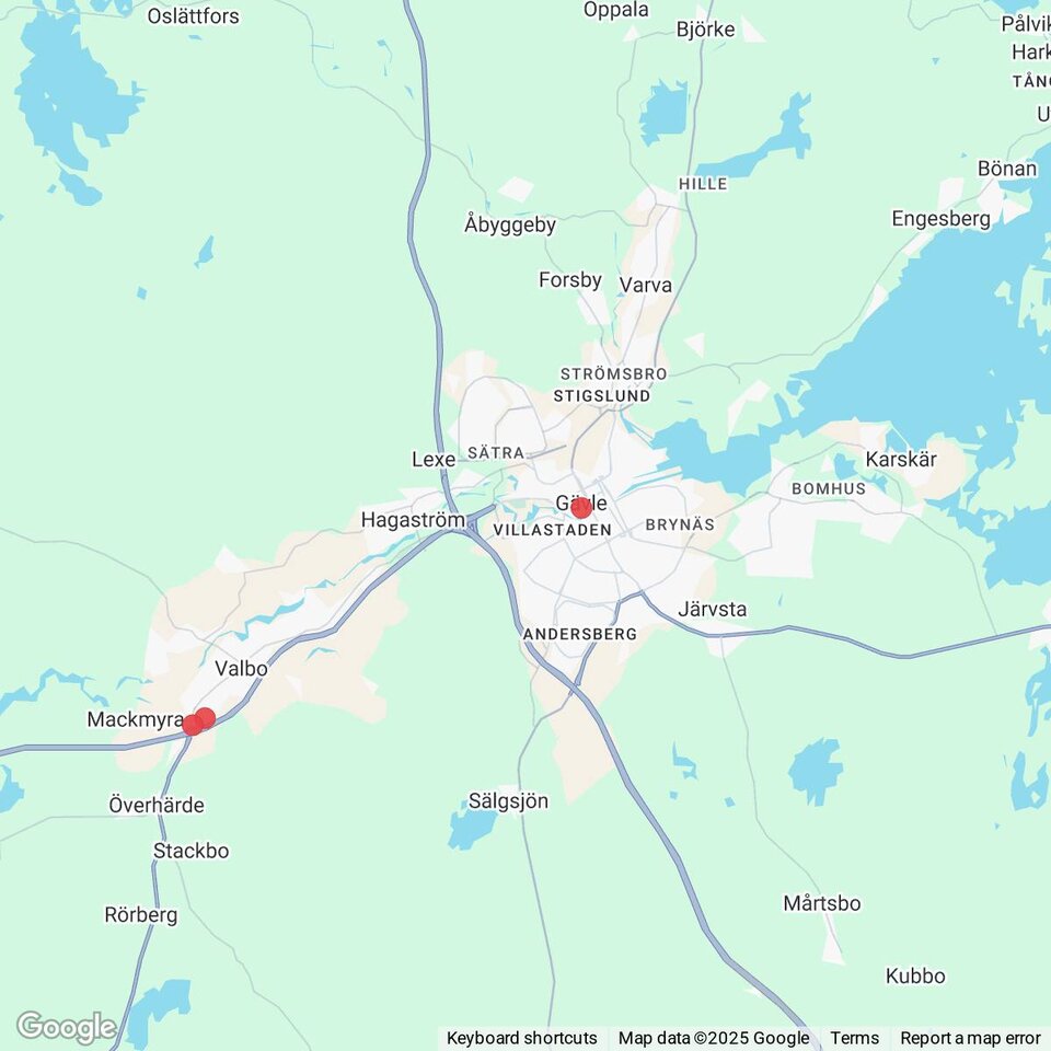 Butiker med rea-varor nära Bönan, Gästrikland