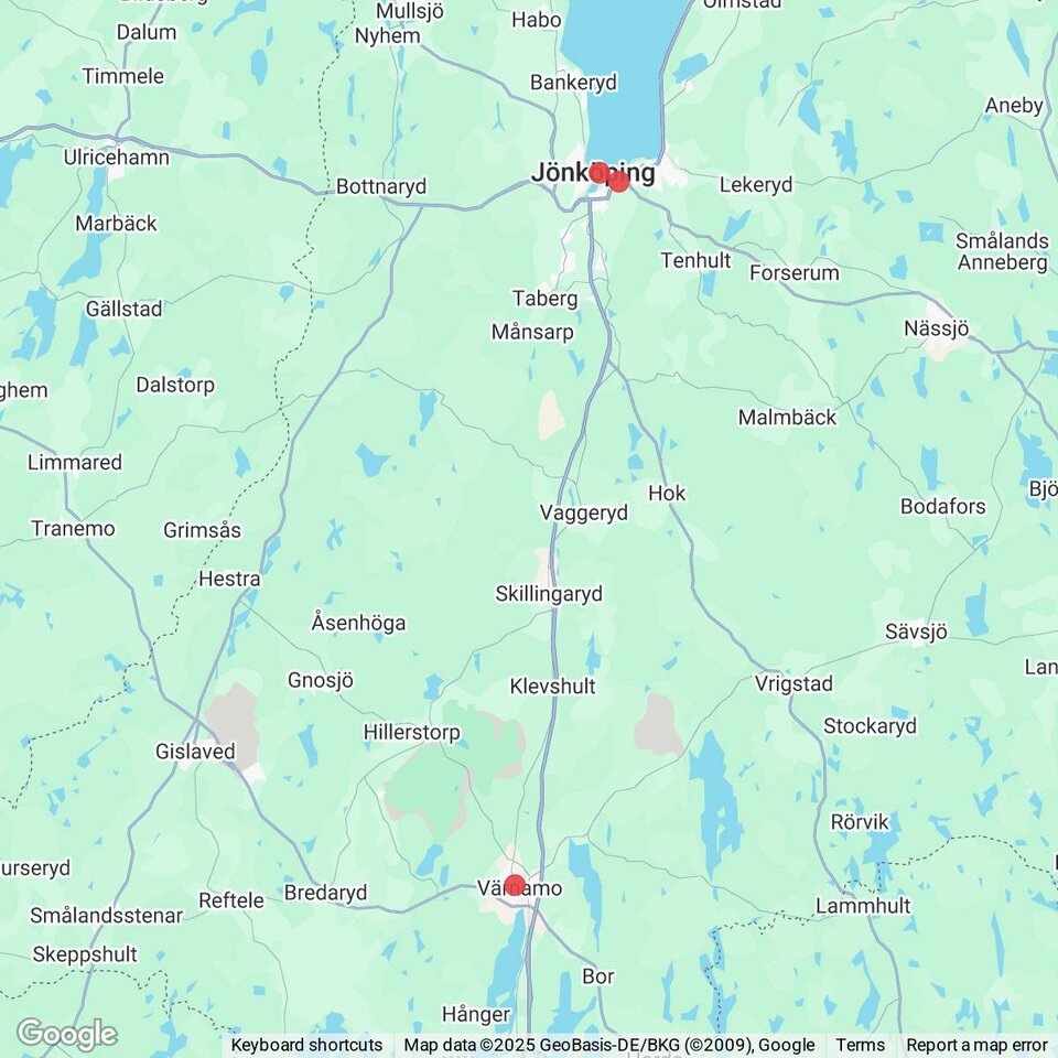 Butiker med rea-varor nära Bondstorp, Småland