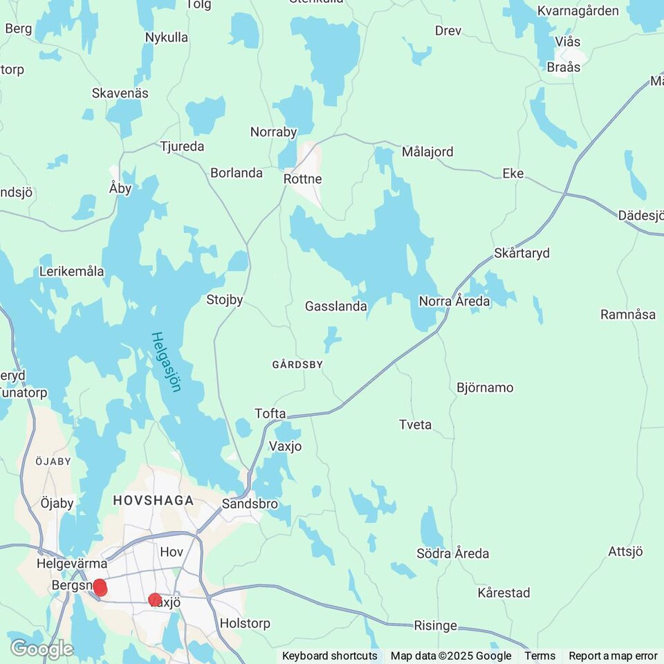 Butiker med rea-varor nära Braås, Småland