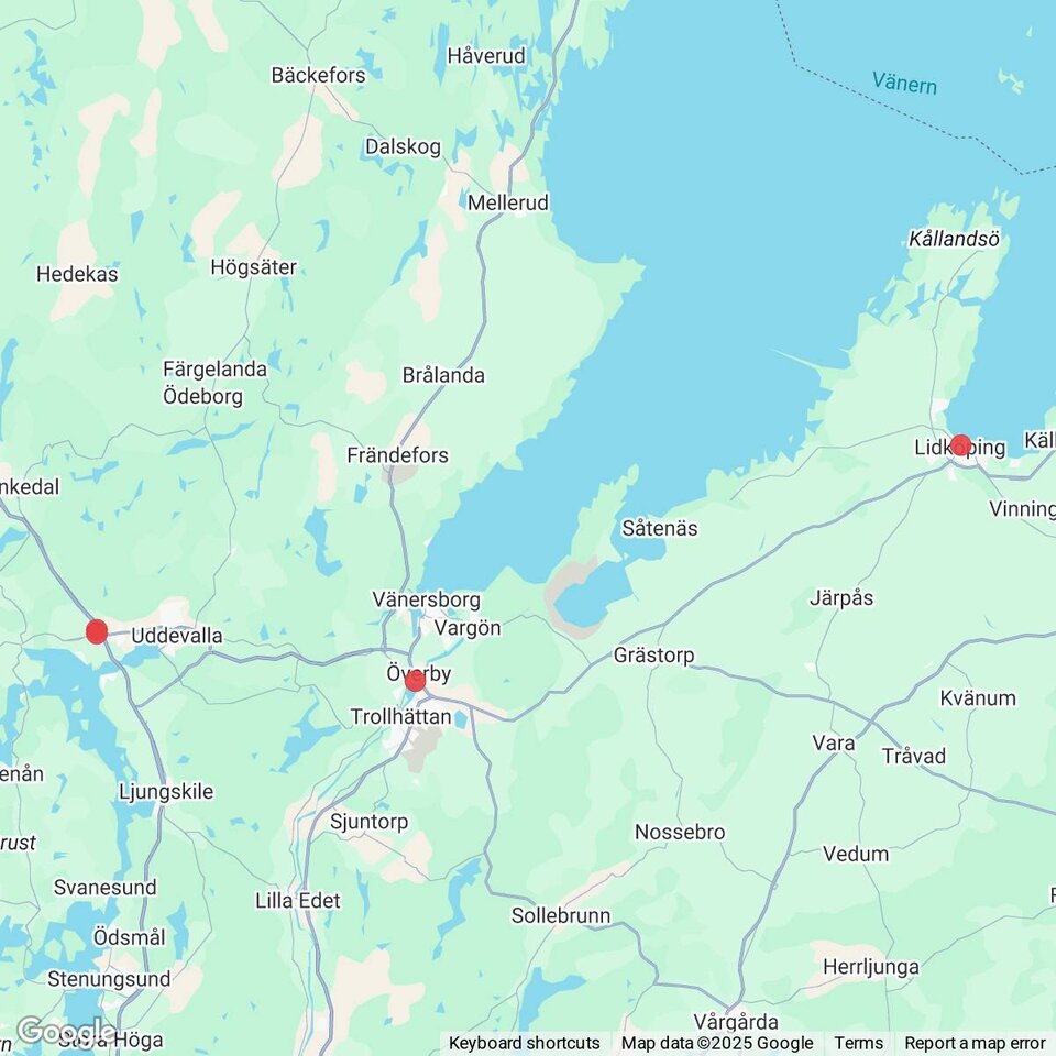 Butiker med rea-varor nära Brålanda, Dalsland