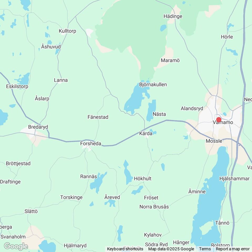 Butiker med rea-varor nära Bredaryd, Småland