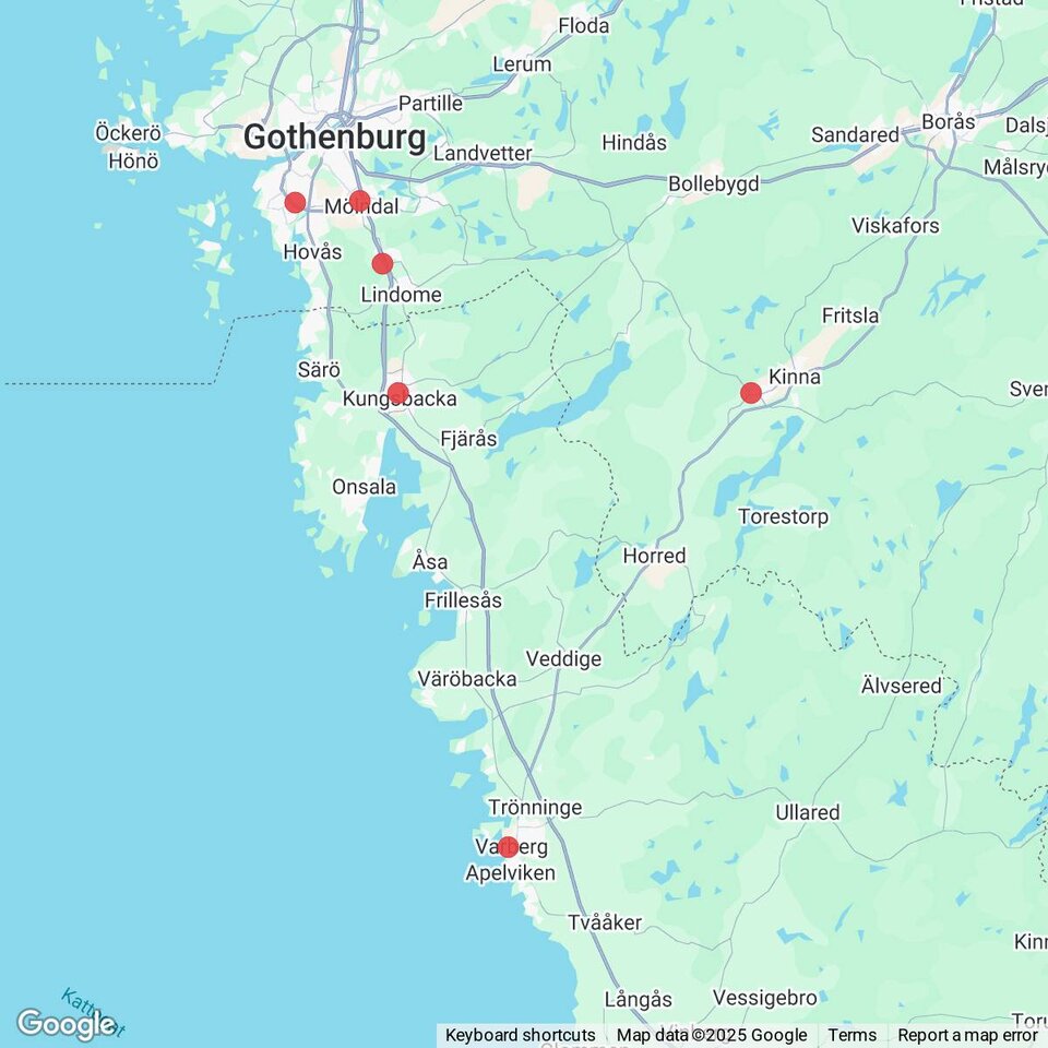 Butiker med rea-varor nära Bua, Halland