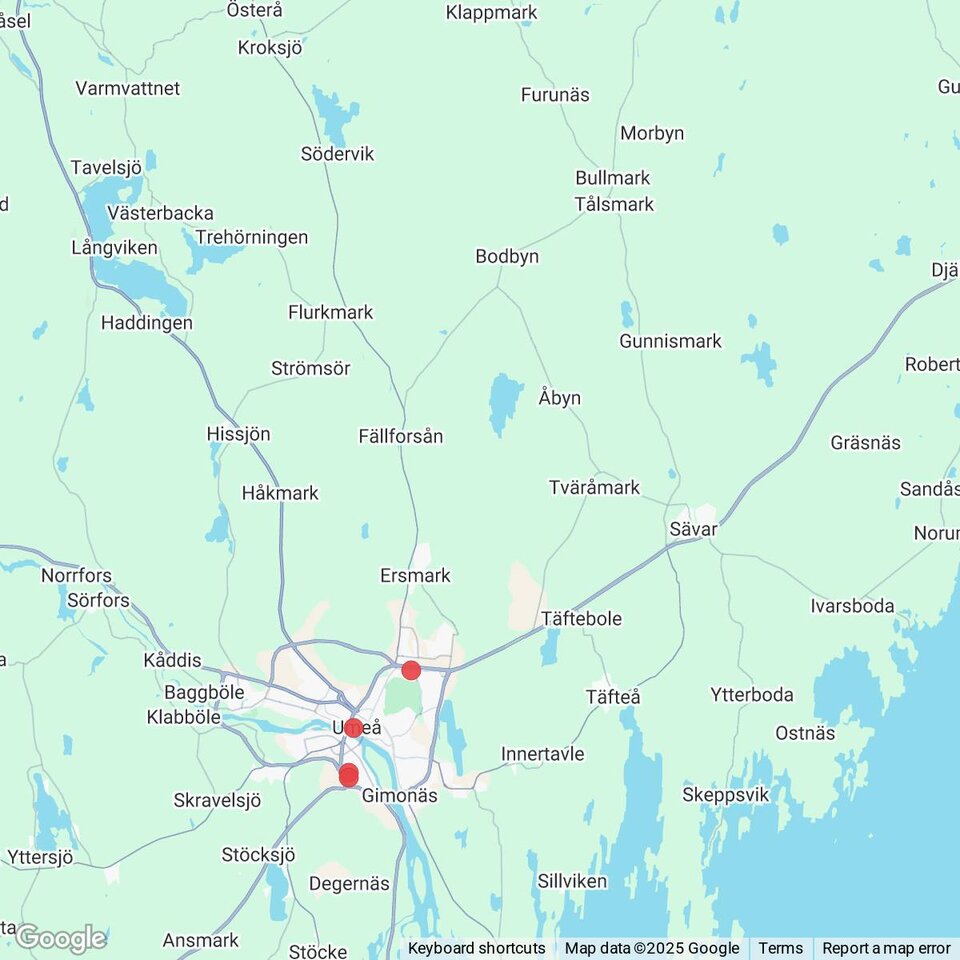 Butiker med rea-varor nära Bullmark, Västerbotten