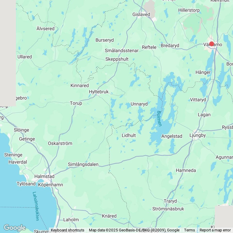 Butiker med rea-varor nära Burseryd, Småland