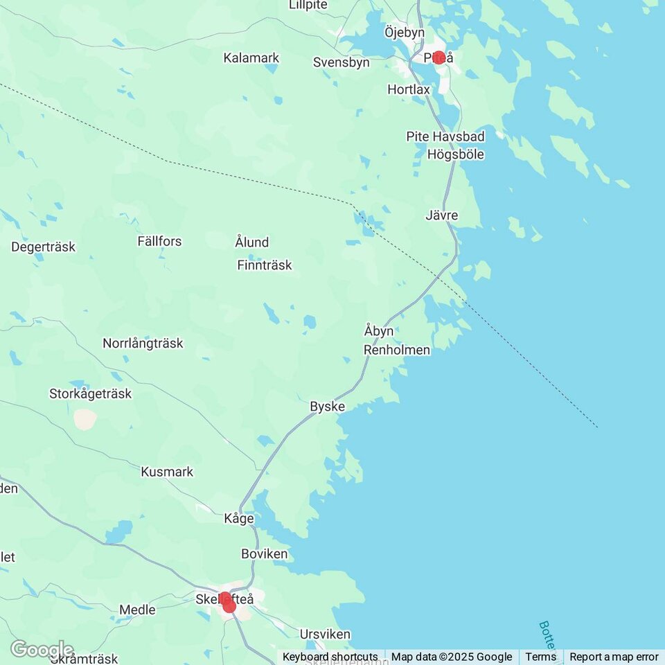 Butiker med rea-varor nära Byske, Västerbotten