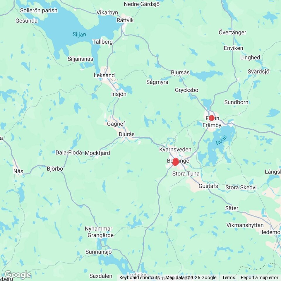 Butiker med rea-varor nära Dala-Floda, Dalarna