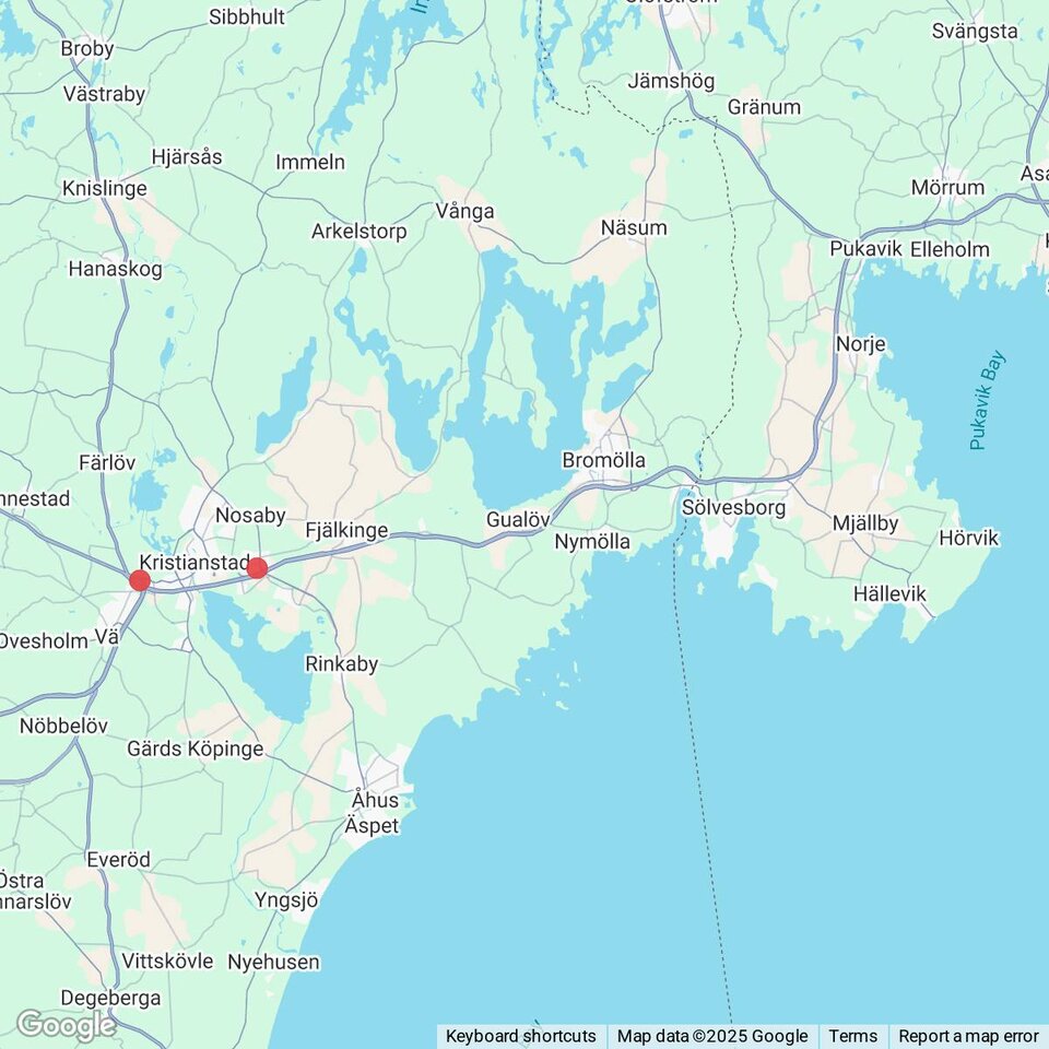 Butiker med rea-varor nära Djupekås, Blekinge