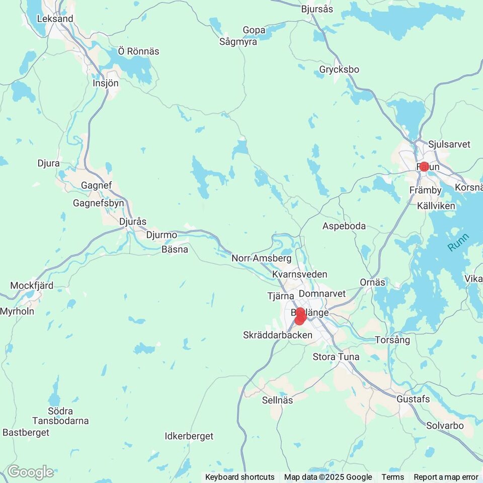 Butiker med rea-varor nära Djura, Dalarna