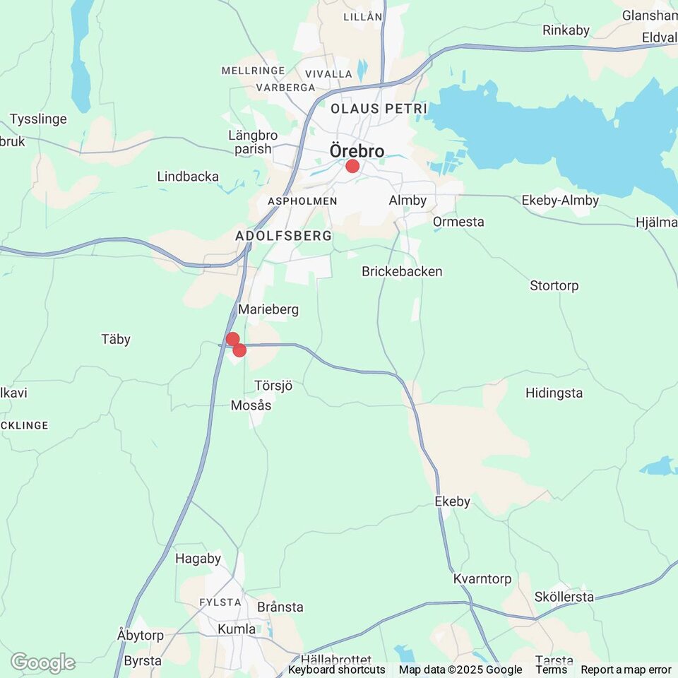 Butiker med rea-varor nära Ekeby, Närke