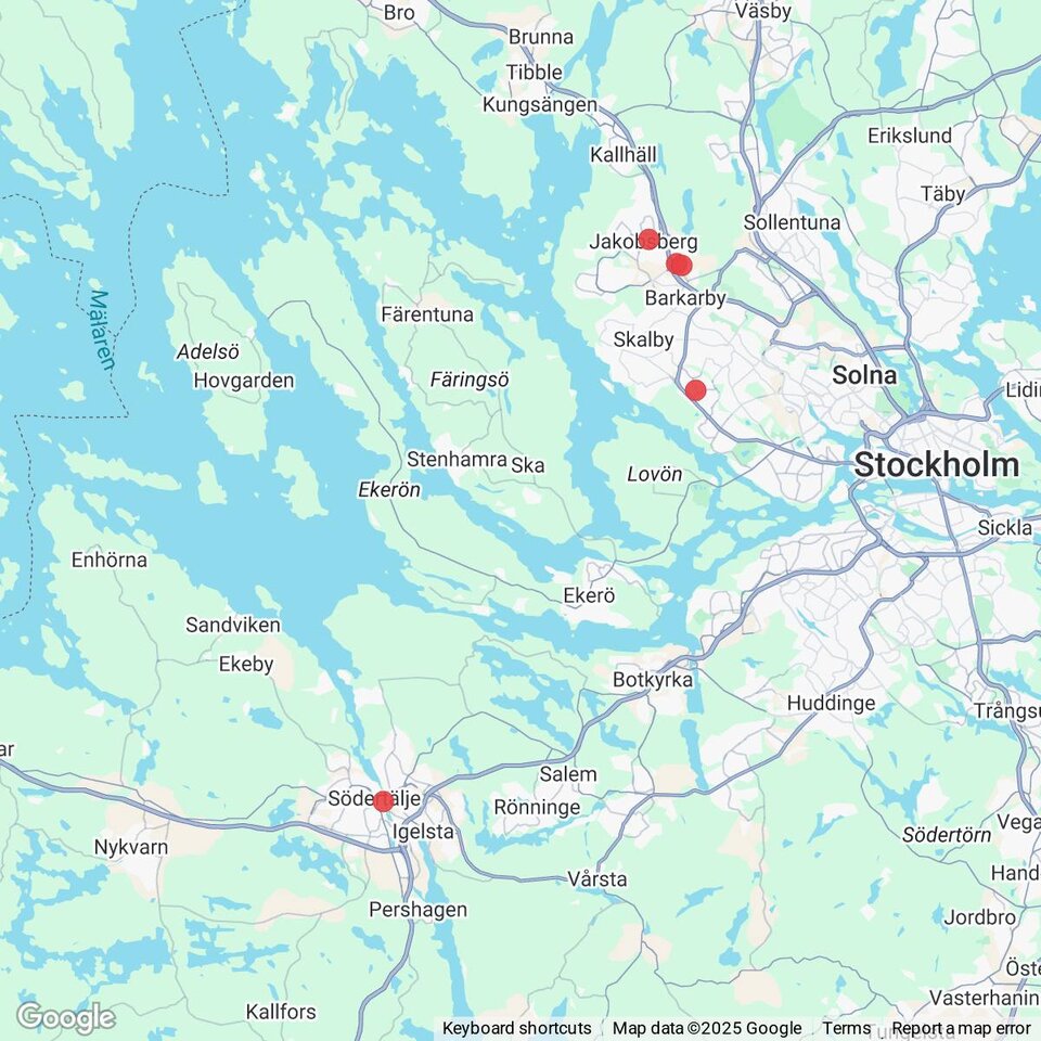 Butiker med rea-varor nära Ekeby, Uppland