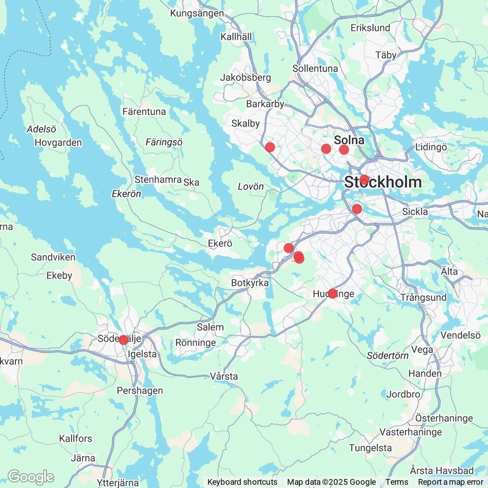 Butiker med rea-varor nära Ekerö, Uppland