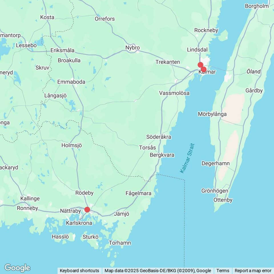 Butiker med rea-varor nära Emmaboda, Småland