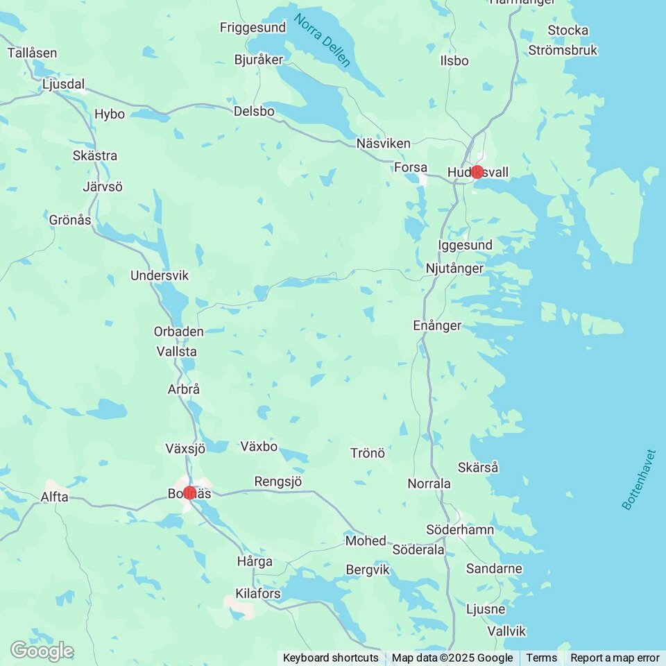 Butiker med rea-varor nära Enånger, Hälsingland