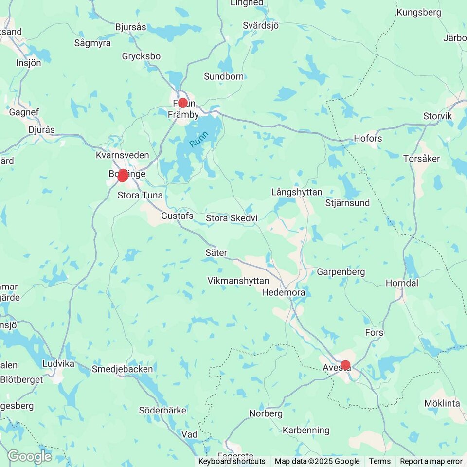 Butiker med rea-varor nära Enbacka, Dalarna