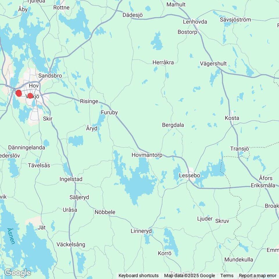 Butiker med rea-varor nära Eriksmåla, Småland