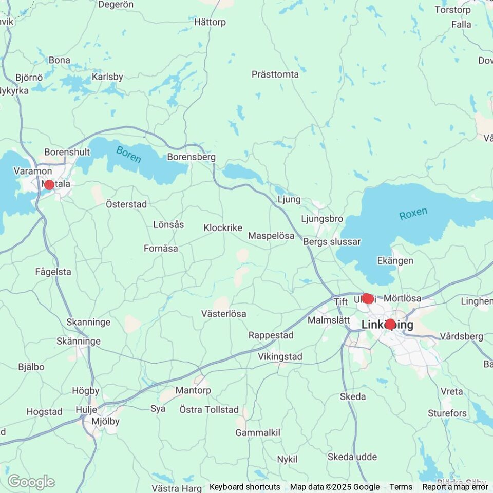 Butiker med rea-varor nära Fågelsta, Östergötland