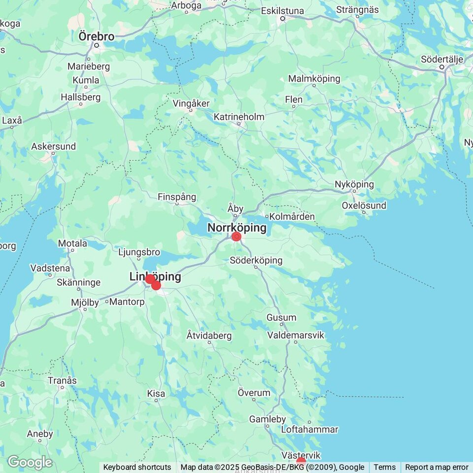 Butiker med rea-varor nära Falerum, Småland