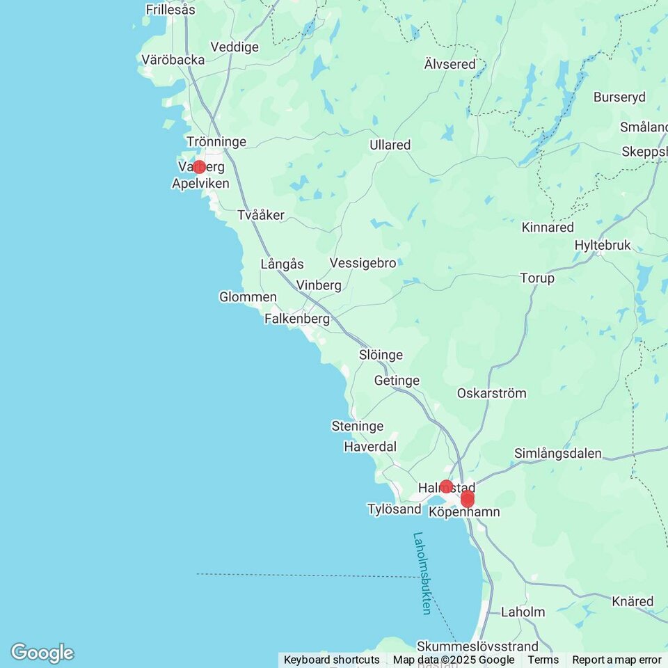 Butiker med rea-varor nära Falkenberg, Halland