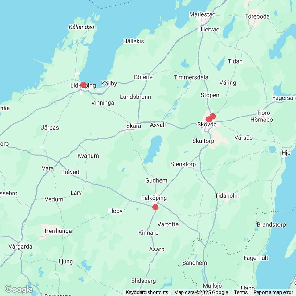 Butiker med rea-varor nära Floby
