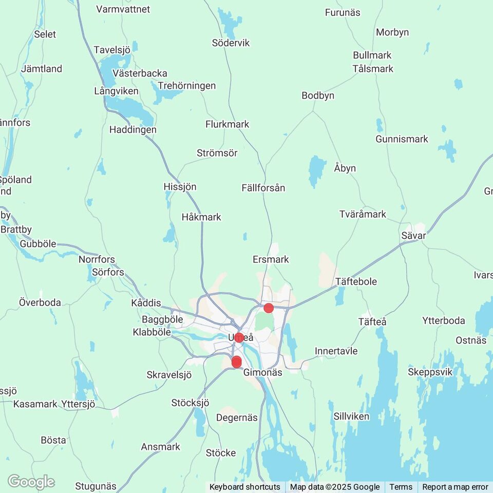 Butiker med rea-varor nära Flurkmark, Västerbotten