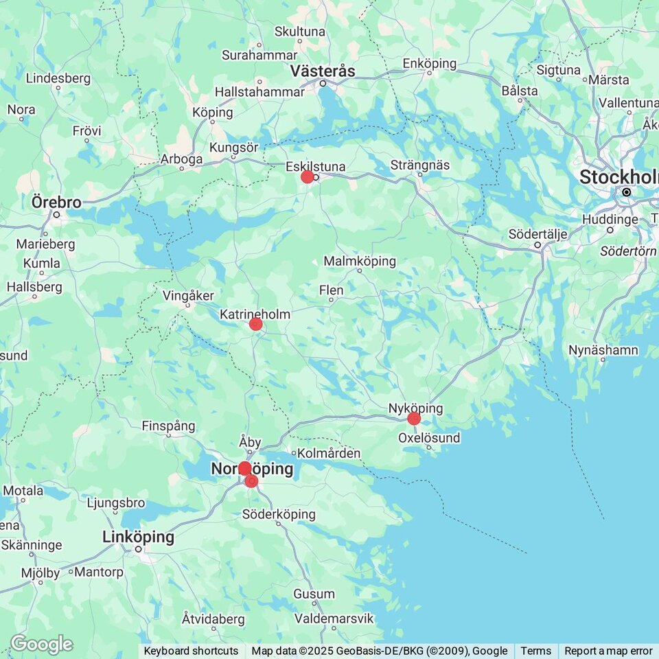 Butiker med rea-varor nära Forssjö, Södermanland