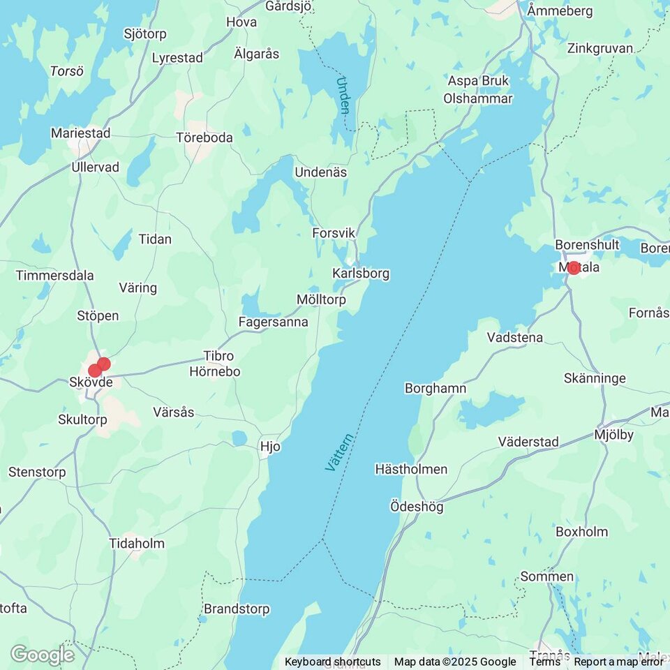 Butiker med rea-varor nära Forsvik, Västergötland