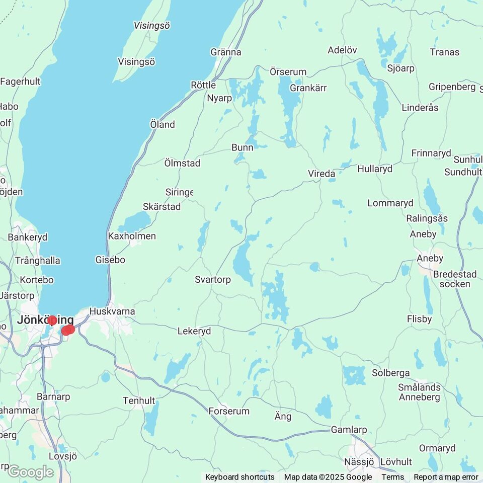 Butiker med rea-varor nära Frinnaryd, Småland