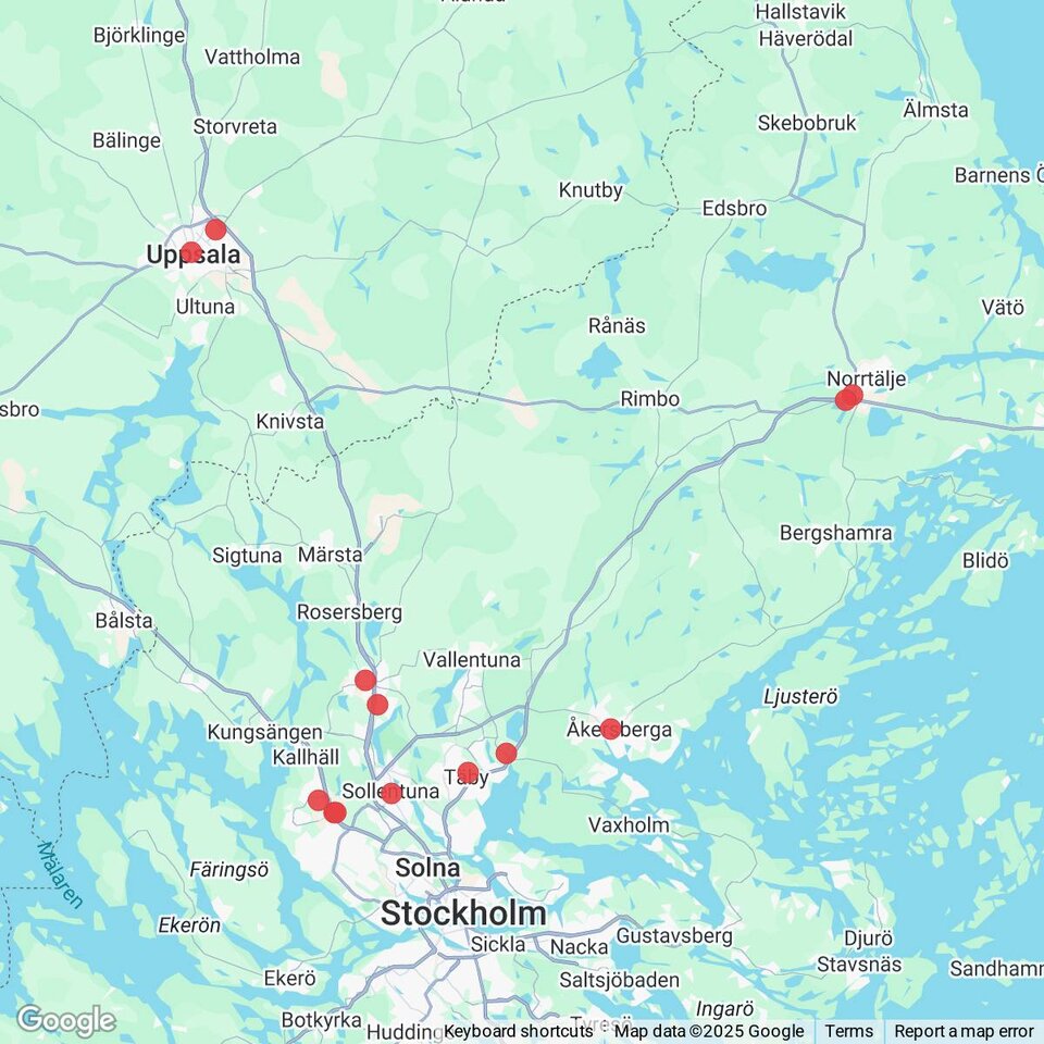 Butiker med rea-varor nära Funbo, Uppland