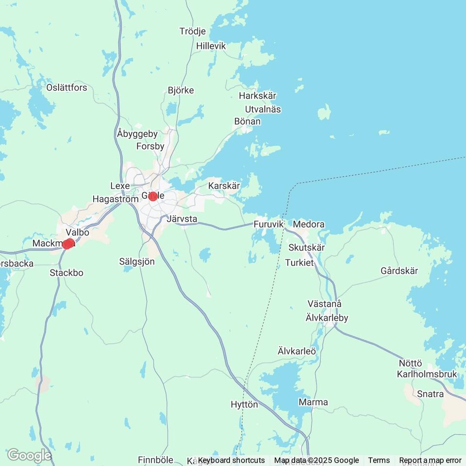 Butiker med rea-varor nära Gårdskär, Uppland