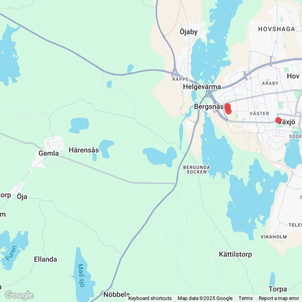 Butiker med rea-varor nära Gemla, Småland