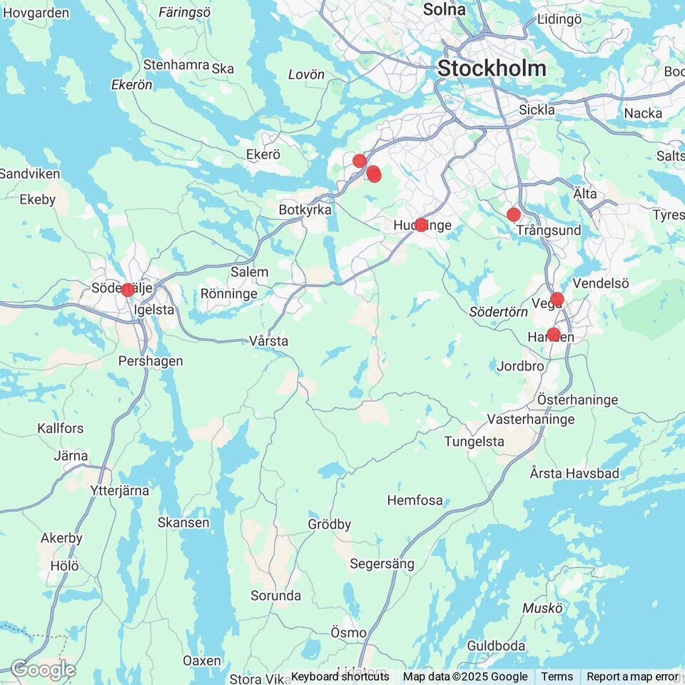 Butiker med rea-varor nära Grödby, Södermanland