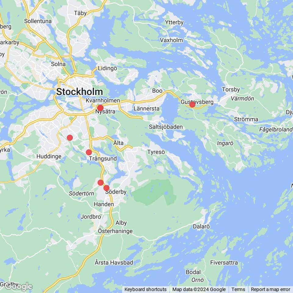 Butiker med rea-varor nära Grönskan, Vedhamn och Baldersnäs, Uppland