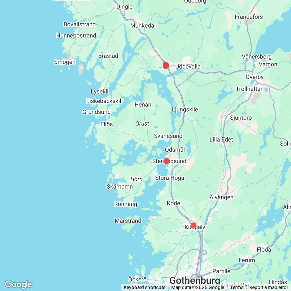 Butiker med rea-varor nära Grundsund, Bohuslän