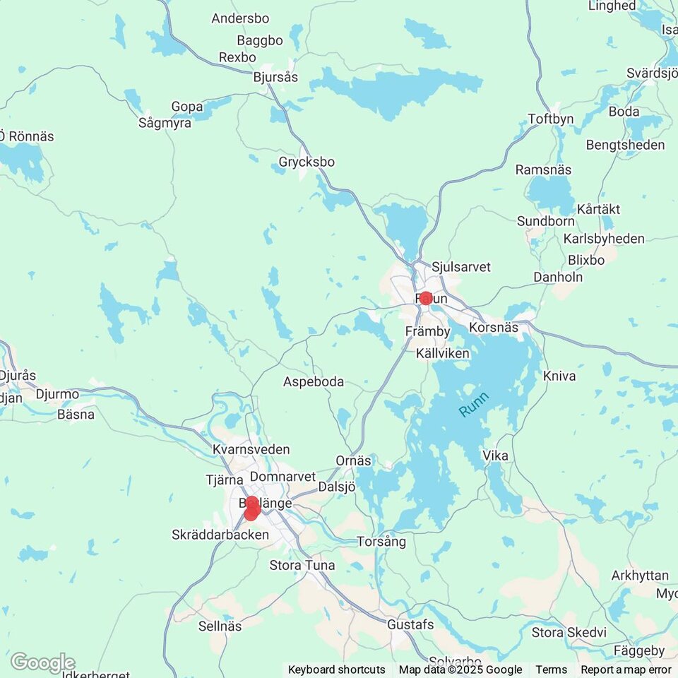 Butiker med rea-varor nära Grycksbo, Dalarna