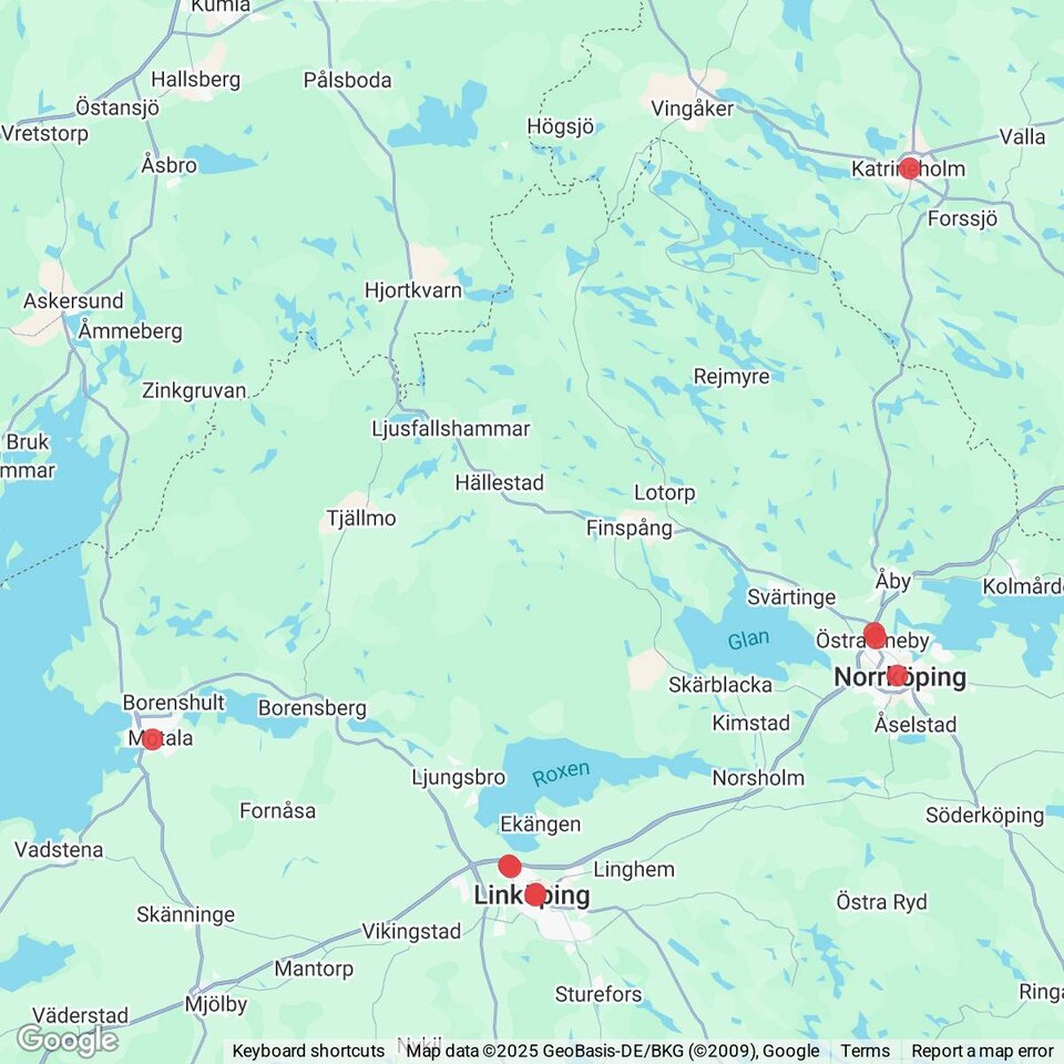 Butiker med rea-varor nära Grytgöl, Östergötland